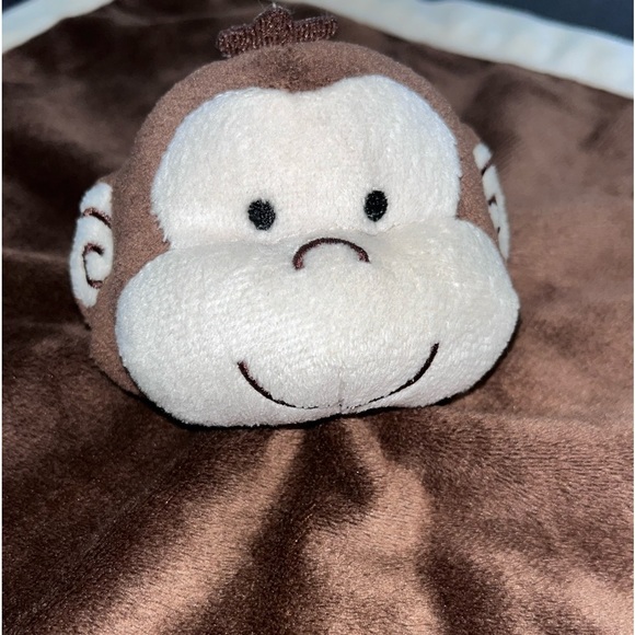 Tiddliwinks Plush Brown Monkey Security Blanket Baby Lovey Excellent - Picture 4 of 5